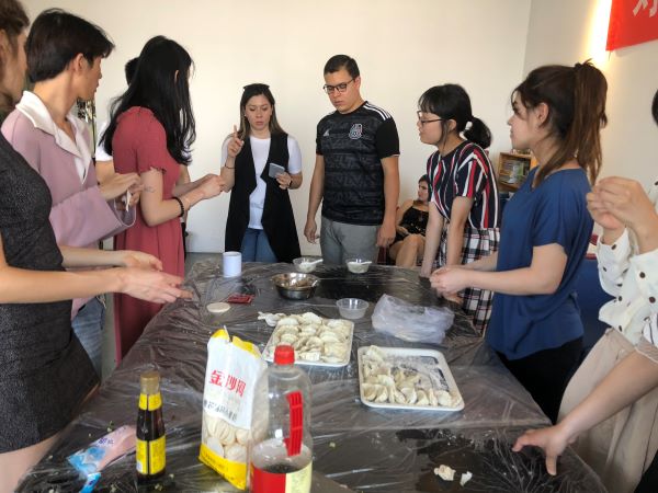 culture class-make dumplings